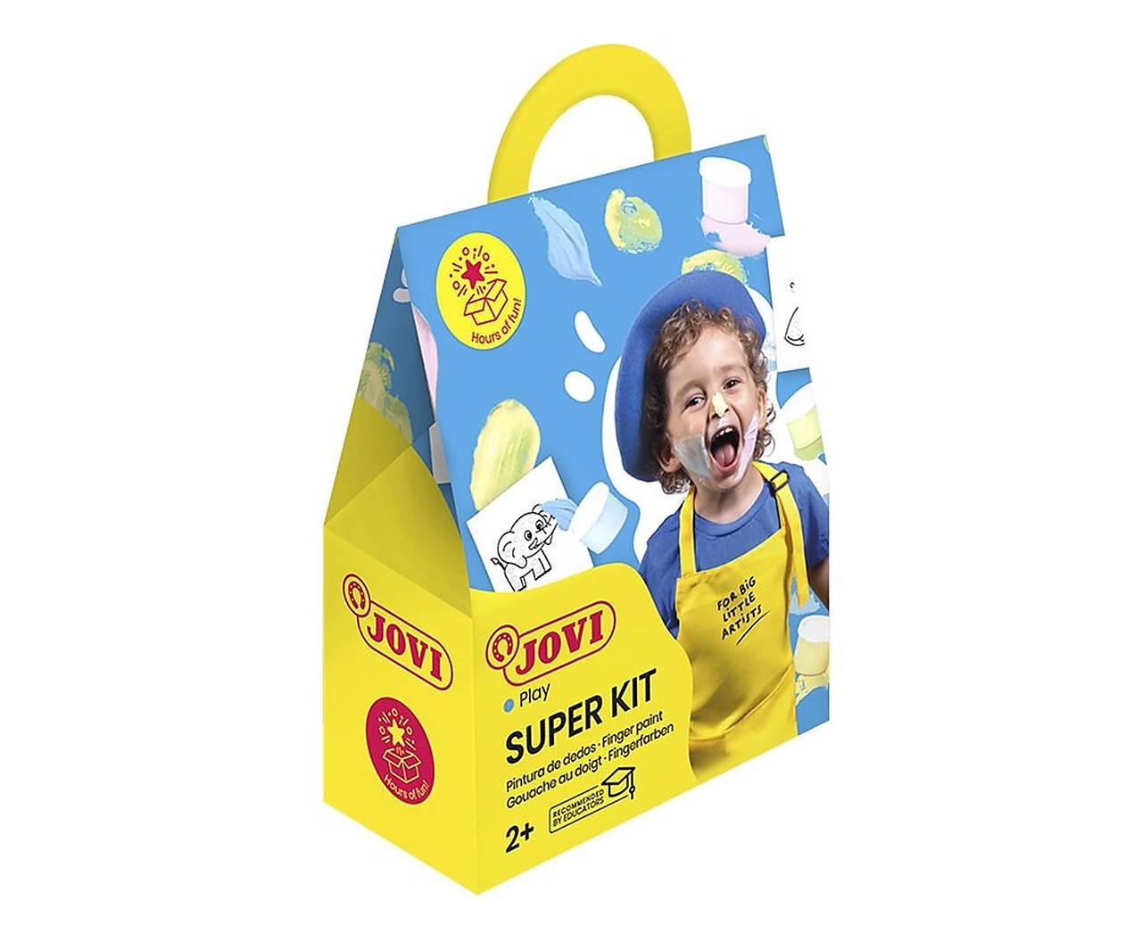 - 60% JOVI prstové farby, pastelové, 4x35 ml + 20 šablón, pôvod. cena 13,50€