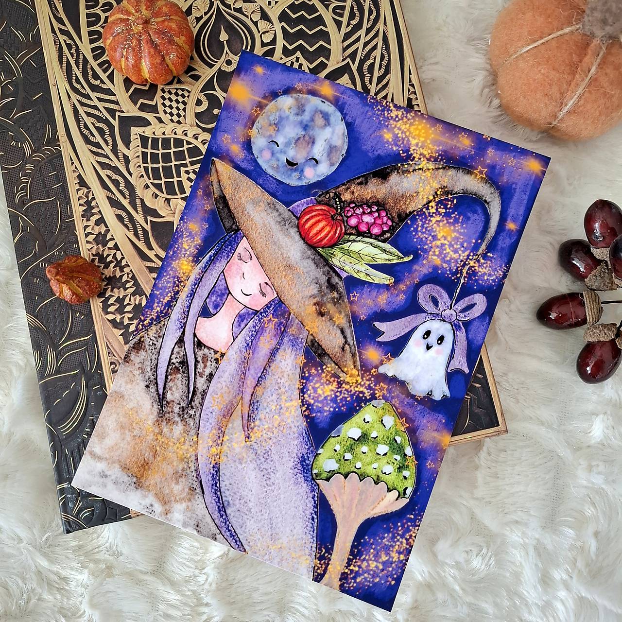 Mesačná čarodejka a jej dúšik :) artprint