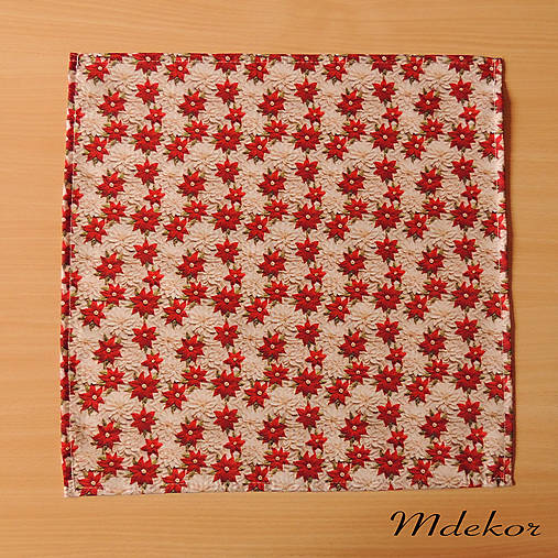 Dekorácie - Darček k nákupu nad 20,- EUR ! Vianočný obrus  40 x 40 cm - 17883166_