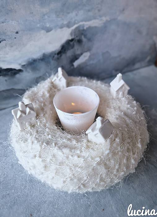 Dekorácie - Veniec Polárka - 17884127_