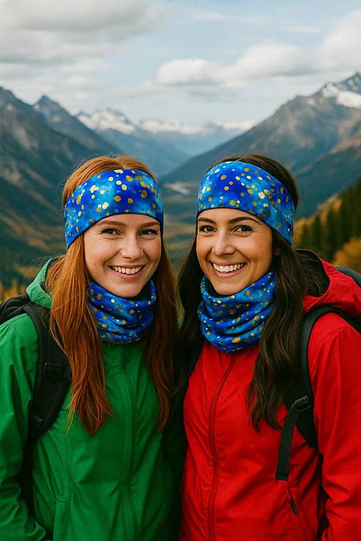 Čiapky, čelenky, klobúky - Microfleecová súprava na zimu - 17885917_