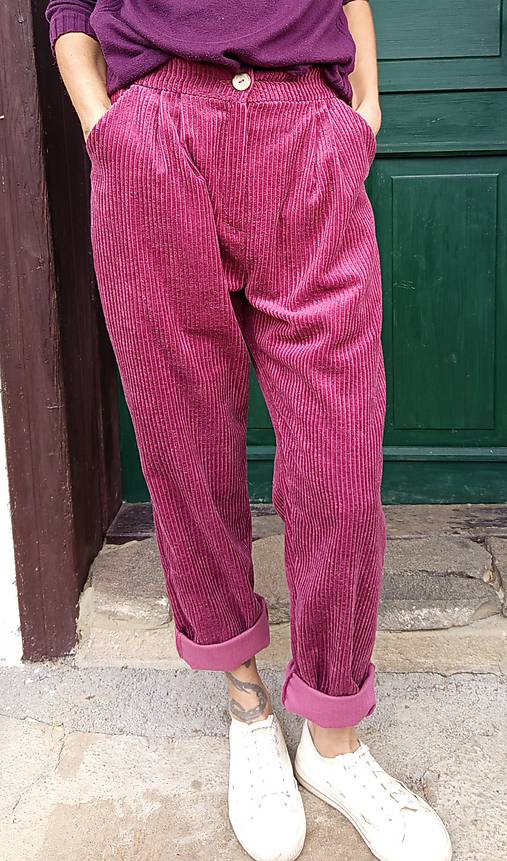 Nohavice - 'menčestrové nohavice ' - 17883792_