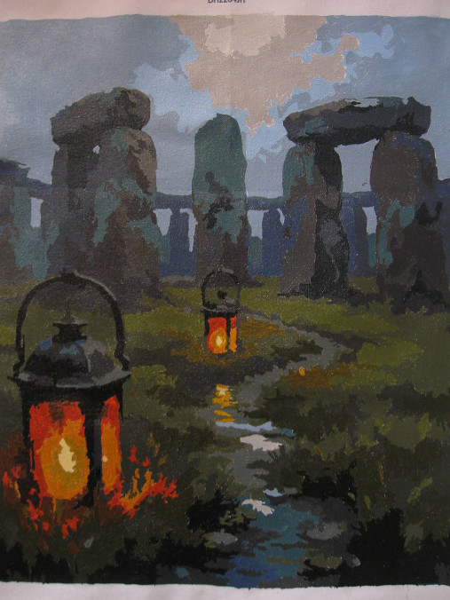Obrazy - Večerný Stonehenge - 17884711_