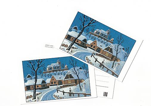 Papier - Pohľadnica "Tichá noc 1951"- Jozef Lada" - 17883399_