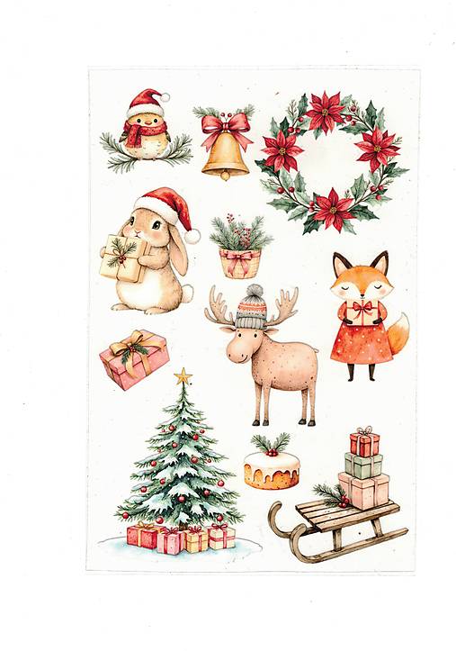 Papier - Transfer PVC - "Christmas II." - 17884227_