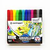  - - 50% akvarelové popisovače, 12 ks, Centropen, pôvod. cena 13,50€ - 17887185_