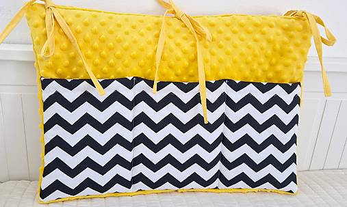 Detský textil - Kapsář na postieľku - 17886194_