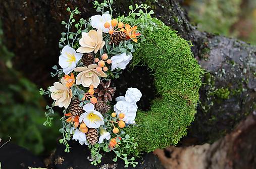 Dekorácie - Venček s anjelom - 17886316_