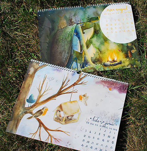 Papiernictvo - Ilustrovaný kalendář na rok 2026 Příběhy z přírody / i slovensky - 17886229_