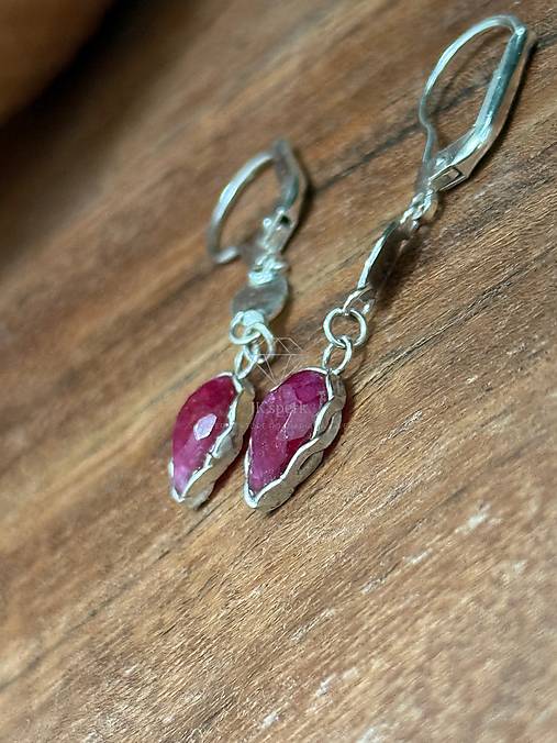 Strieborná 925/1000 súprava s rubínom