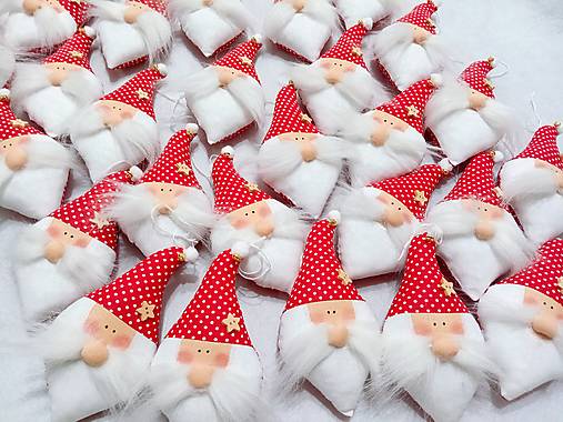 Dekorácie - Mikuláš na stromček - 17887545_