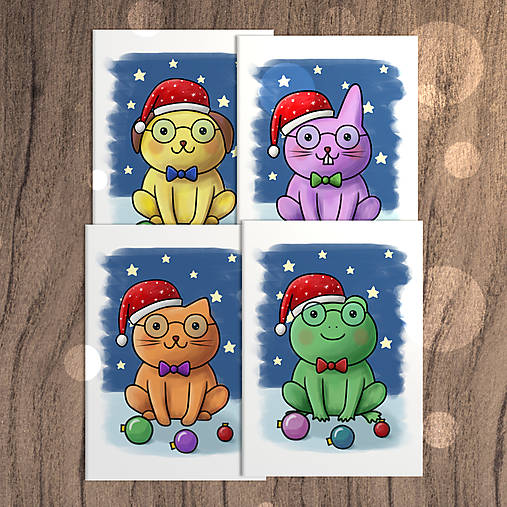 Papiernictvo - Vianočné pohľadnice factcheckeri a vianočné gule - 17886481_