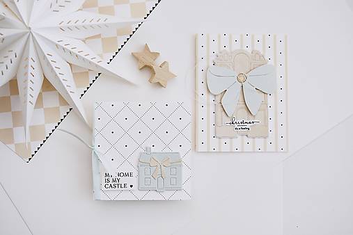 Papiernictvo - Vianočný pozdrav - domček - 17888749_