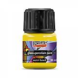  - - 50% farba na porcelán a sklo, 30 ml, pôvod. cena 4€ (žltá) - 17888542_