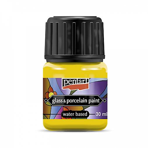 - 50% farba na porcelán a sklo, 30 ml, pôvod. cena 4€ (žltá)