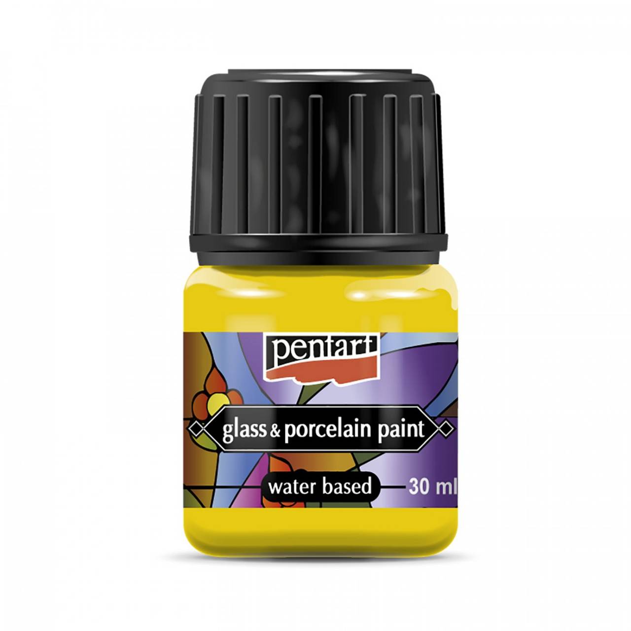 - 50% farba na porcelán a sklo, 30 ml, pôvod. cena 4€ (žltá)