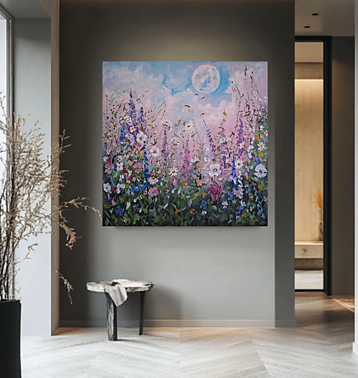 Obrazy - Rozkvitnutá lúka - 17889547_