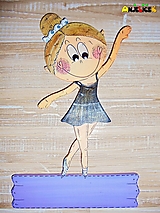 Tabuľky - Menovka - gymnastka - 17890128_