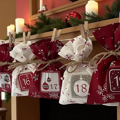 Úžitkový textil - Adventní kalendář č.37 - 17890148_