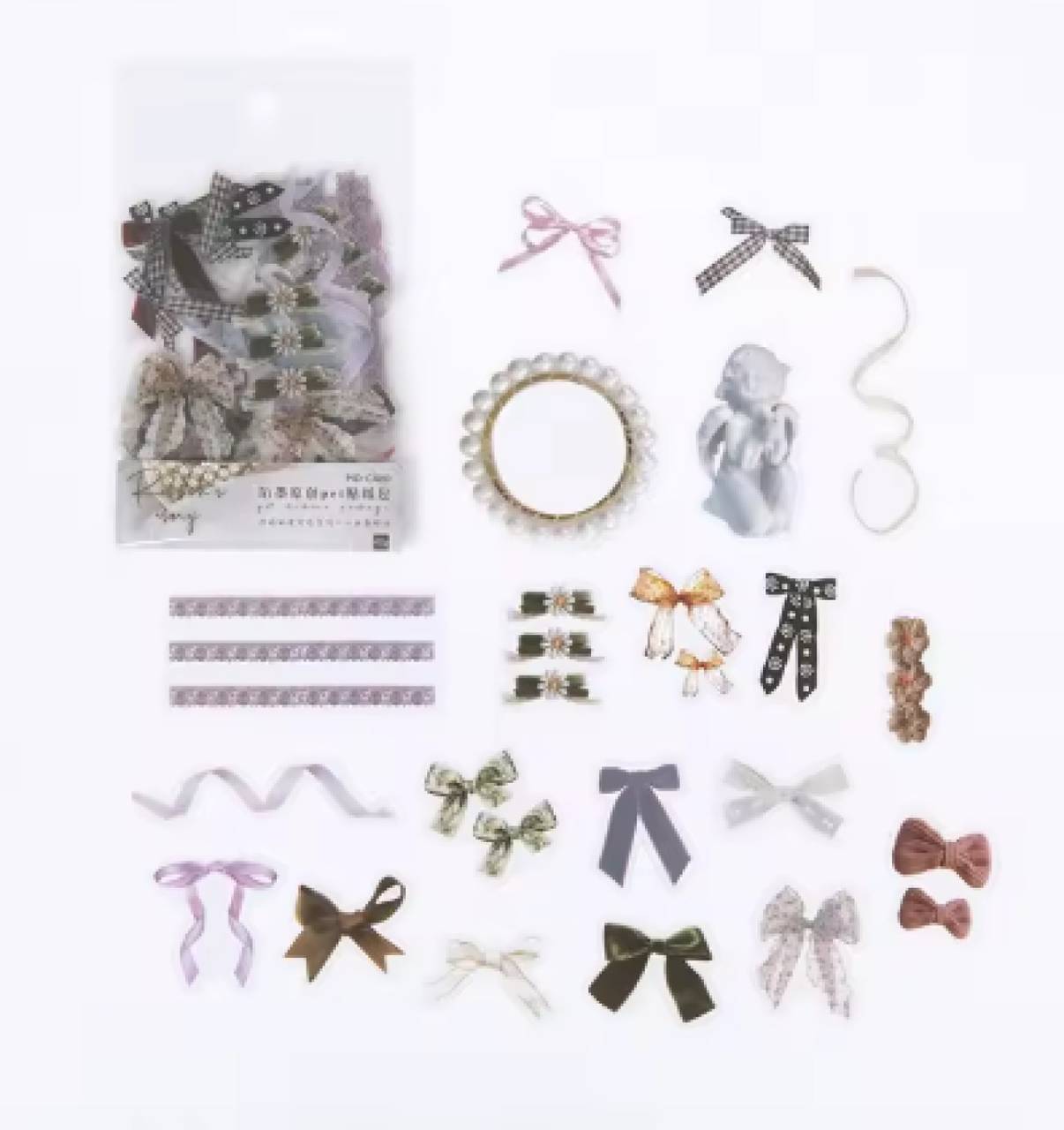 NA104 Sada nálepiek - mašličky 40 kusov