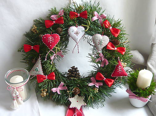 Dekorácie - Vianočný veniec  - závesný 1. Na objednávku. - 17888703_