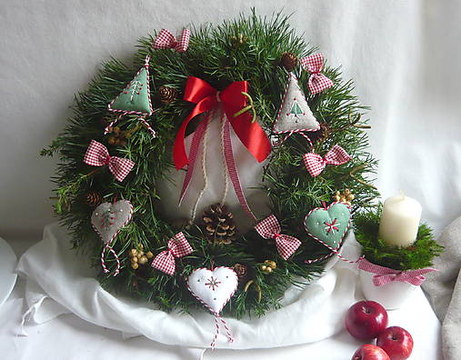 Dekorácie - Vianočný veniec  - závesný 2. Na objednávku. - 17888815_
