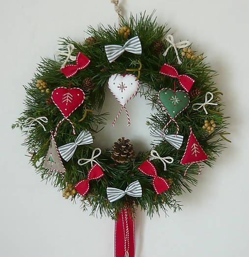 Dekorácie - Vianočný veniec  - závesný 7. Na objednávku. - 17888957_