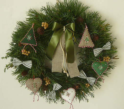 Dekorácie - Vianočný veniec  - závesný 8. Na objednávku. - 17889033_