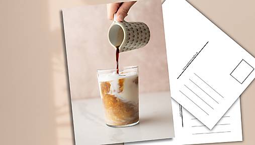 Papiernictvo - Pohľadnica "CofeeLatte" - 17890287_