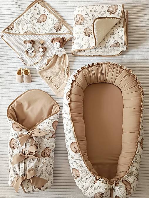 Detský textil - Velký set do postielky Macko - 17892857_