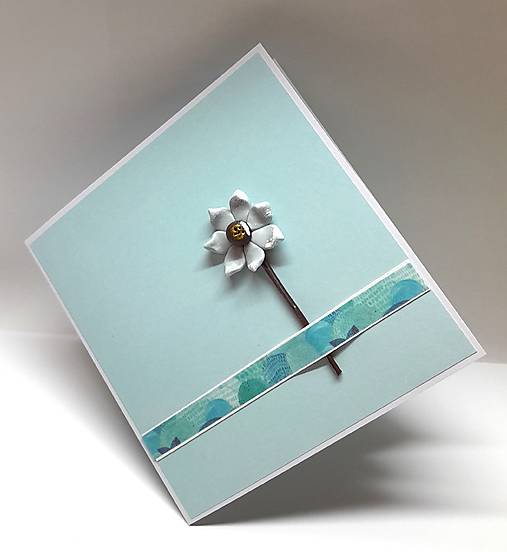 Papiernictvo - Pohľadnica / blahoželanie s kvetinkou IV ... - 17892402_