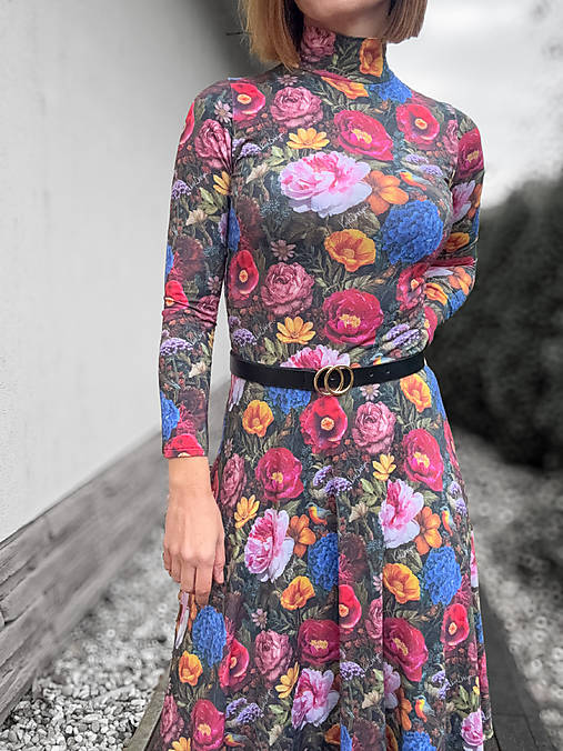 Midi šaty Floral