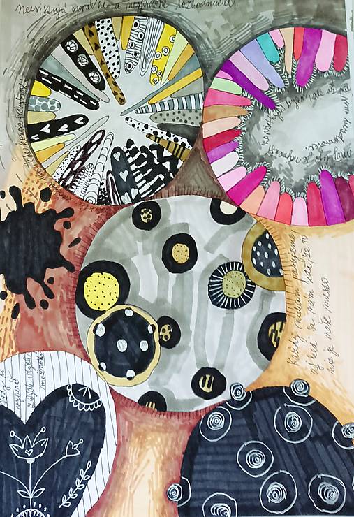 Kresby - Fixková maľba čierno biela - 17891246_