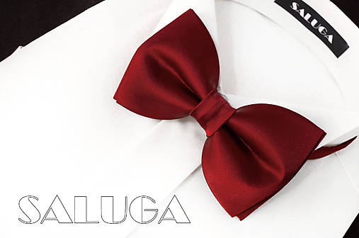 Pánske doplnky - Pánsky bordový - vínový motýlik - 17893108_