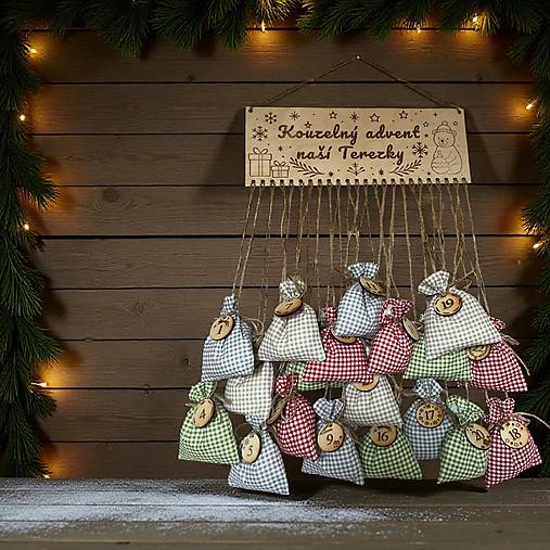 Úžitkový textil - Adventní kalendář  č.38 - 17892462_