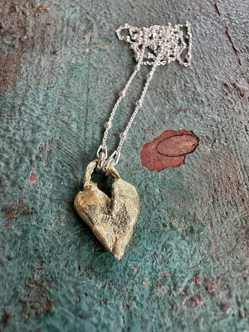 Pozlátený prívesok SRDCO s retiazkou