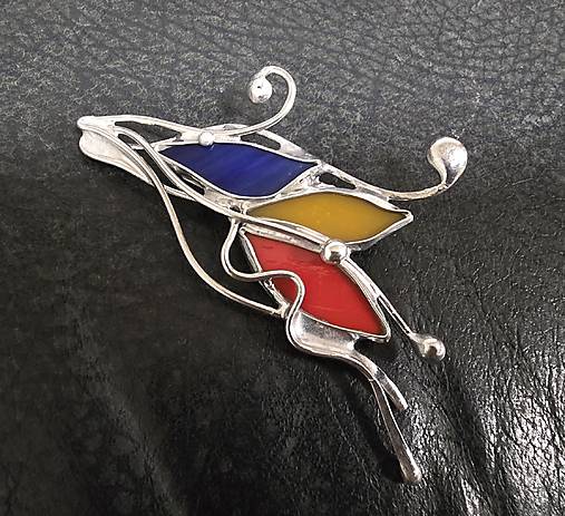 Brošne - Sklenená brošňa_09 - 17893179_