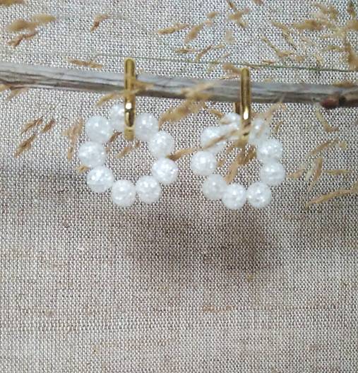 Náušnice - Náušnice krištáľ - 17893208_