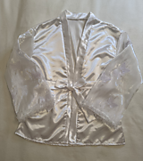 Nočná bielizeň - Komplet - Saténové pyžamo + Saténový župan "Sissi" - 17891425_