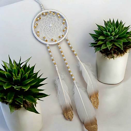 Dekorácie - Lapač snov - nežný vánok - 17895143_