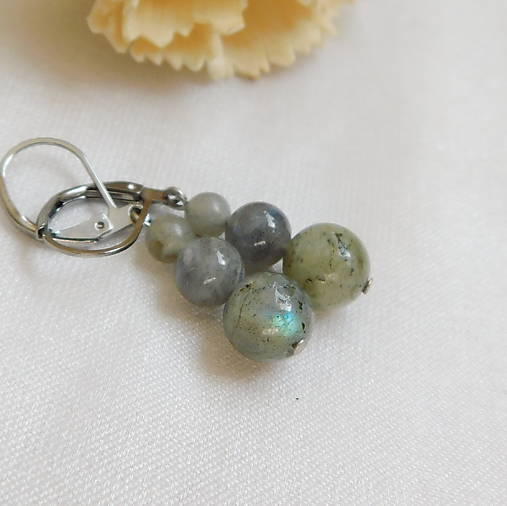 Náušnice - Labradorit - 17895191_