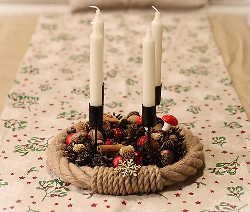 Dekorácie - Adventný veniec - 17895620_