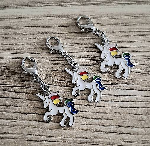 Kľúčenky - Prívesok/zipsáčik - jednorožec - 17895617_