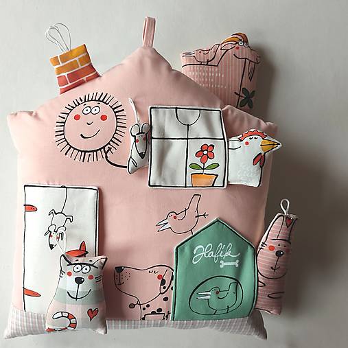 Úžitkový textil - DOMEČEK "U HAFÍKA" - polštář - 17896322_