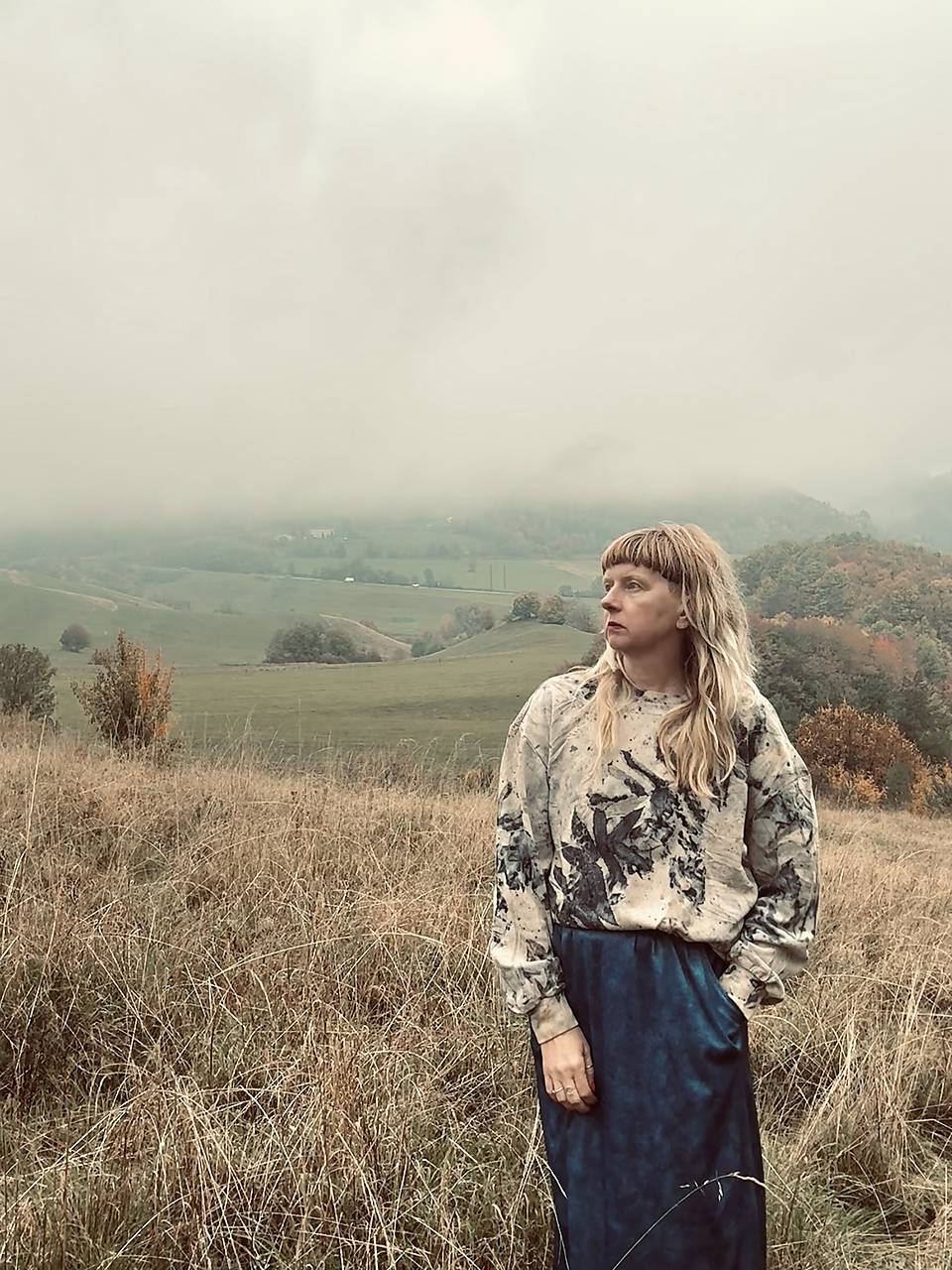 mikina ecoprint svetla