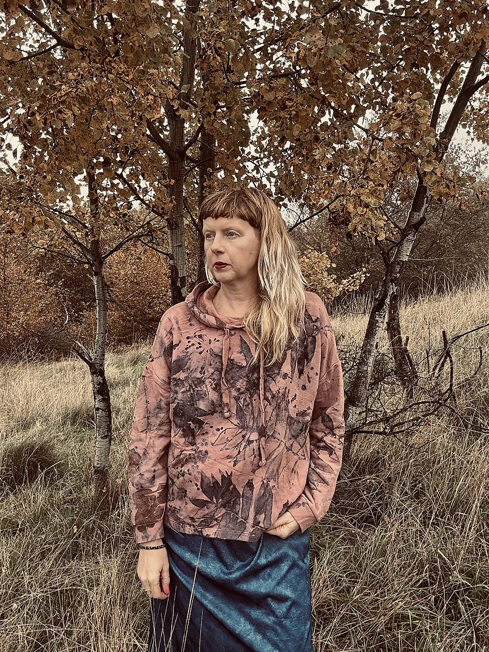 mikina ecoprint ruzova