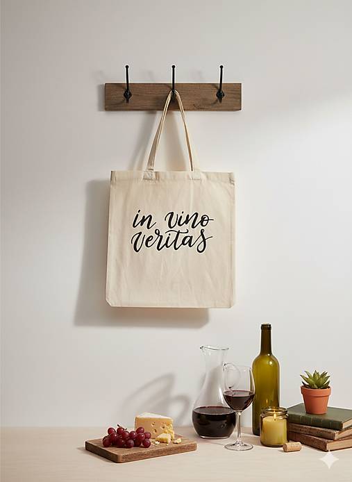 Nákupné tašky - •ručne maľovaná plátená taška - In vino veritas• - 17896256_