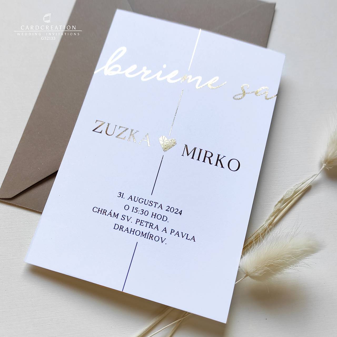 Svadobné oznámenie G32133P