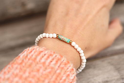 Náramok láva a jaspis regalit