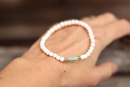 Náramok láva a jaspis regalit